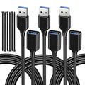 USB Extender Cord 5FT, USB 3.0 Extension Cable, USB A Male to Female, Compatible by ECJTU-US