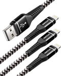 UYOUNG iPhone Charger Cable 3Pack 6FT USB to Lightning Cable Nylon Braided by UYOUNG