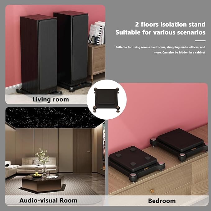 2pcs Subwoofer Isolation Stand, Double-Layered Speaker Isolation Stands - Image 7