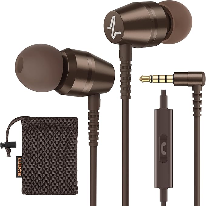 LUDOS OMNITONE Wired Earbuds in-Ear Headphones, 5 Year Warranty, Earphones by Ludos