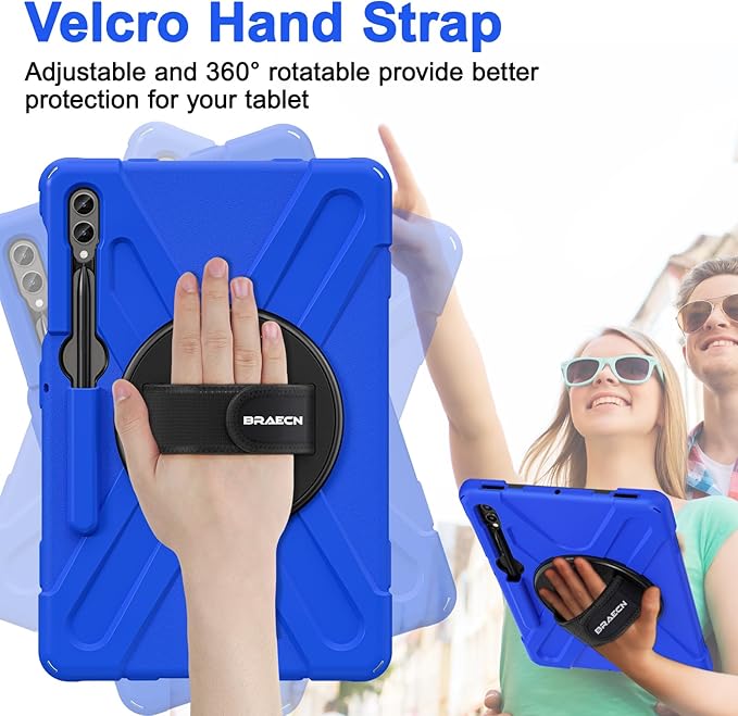 BRAECN for Galaxy Tab S10+Plus/ S9+/S9 FE+/S8+12.4 Inch Case, Heavy Duty Tablet - Image 4