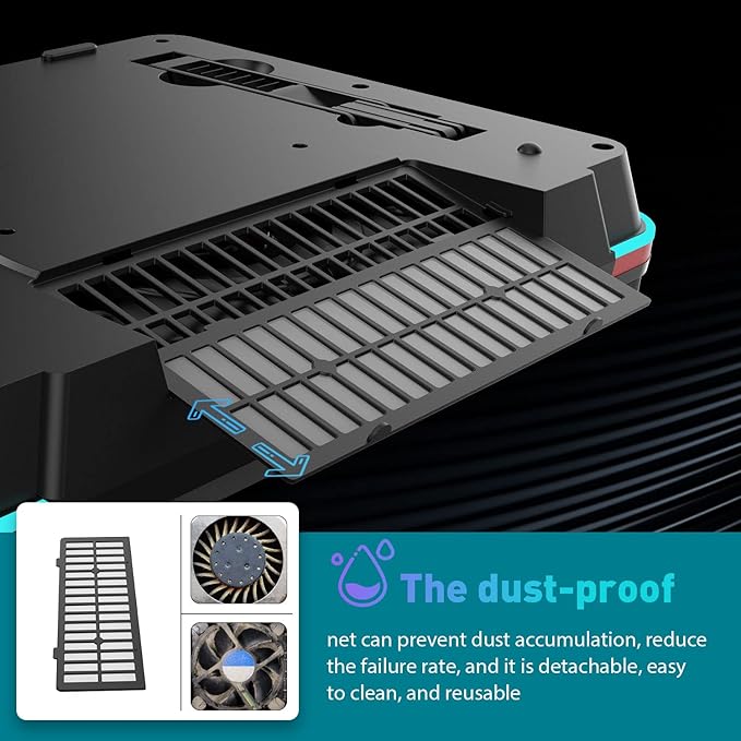 GT500 Powerful Turbo-Fan RGB Laptop Cooling Pad - Image 6