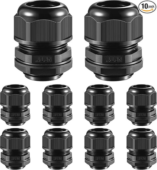 10 PCS 1" NPT Nylon Cable Gland Joints by RTHIEAI