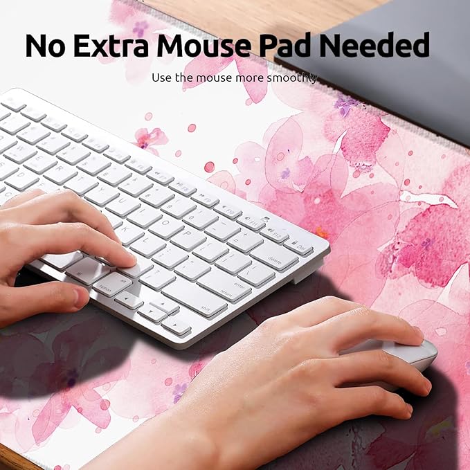 Art Rooster Gaming Mouse Pad, Large Office Desk Mat, Anti-Slip Rubber Base - Image 4