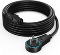 Maximm Monitor Computer Power Cord 12 Ft Flat Plug 360° Rotating PC Cable 3 by MaximmCable