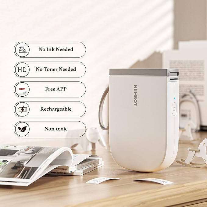 NIIMBOT Label Maker with Tape D11 0.5 Inch Bluetooth 300 DPI Portable Label - Image 3
