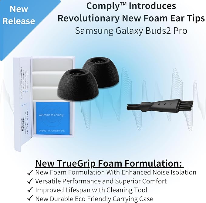Comply TrueGrip | Premium Memory Foam Replacement Earbud Tips - Image 3