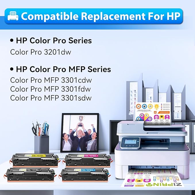 218A Toner Cartridges 4 Pack - Image 2