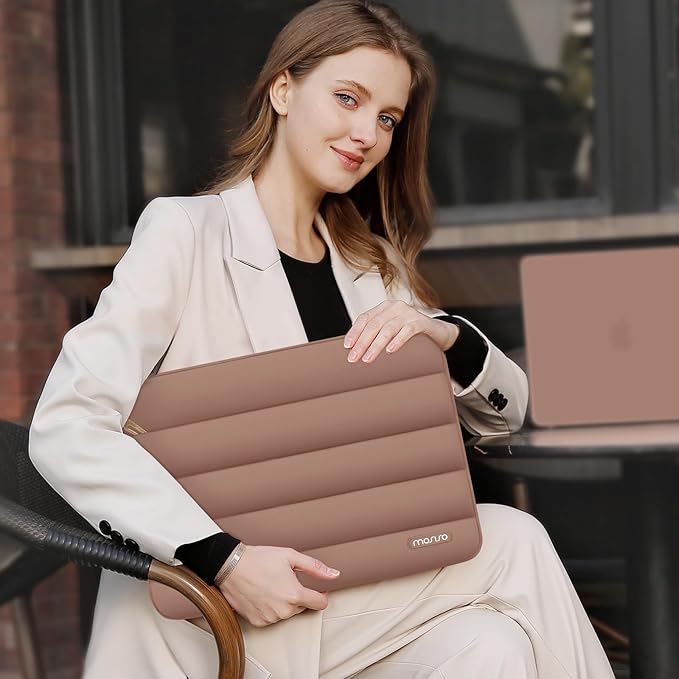 MOSISO 13.3 inch Laptop Case, 13-13.3 inch Puffy Laptop Sleeve Compatible - Image 6