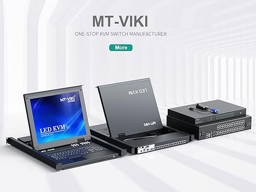 MT-VIKI 19'' LCD KVM Console, 16 Port VGA KVM Switch - Image 6