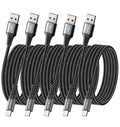 USB Type C Cable Fast Charging, 5 Pack Braided C Charger Cables Compatible by Dasku
