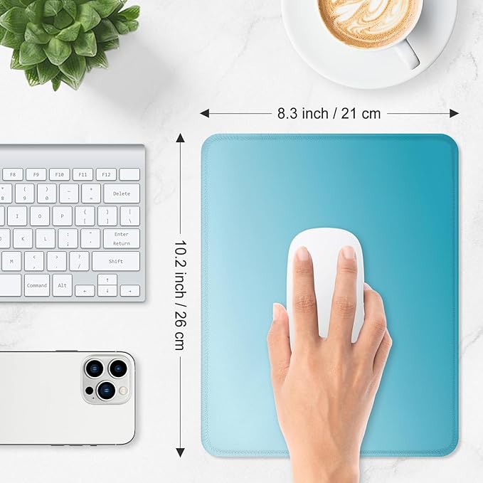 ITNRSIIET Mouse Pad Non-Slip Rubber Base Smooth Surface Stitched Edges - Image 3