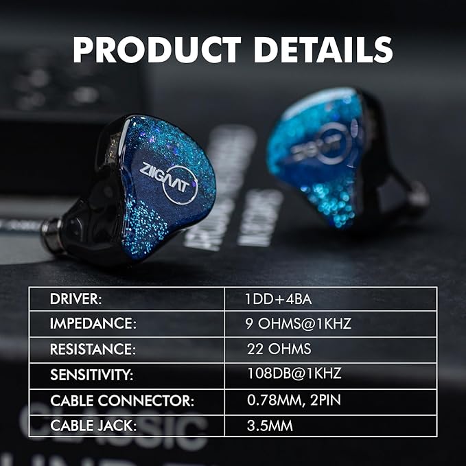 Linsoul ZiiGaat x Fresh Reviews Arete in Ear Monitor, 1DD+4BA Hybrid Earphone - Image 7