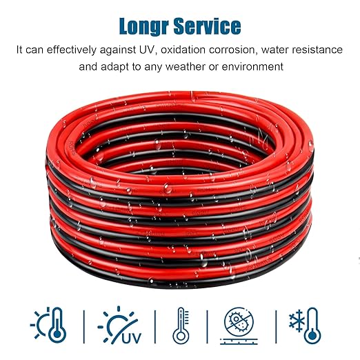 8 Gauge Wire 2 Conductors Copper Wire, 8 AWG Battery Cable Oxygen Free Copper - Image 6