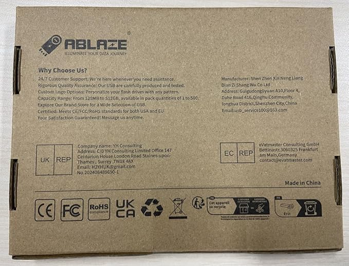 ABLAZE 16GB Flash Drive 10 Pack, USB 2.0 Memory Stick - Image 10