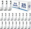 Zonon 25 Pcs J Hooks for Hanging Metal J Hook Hangers Cable Support by Zonon