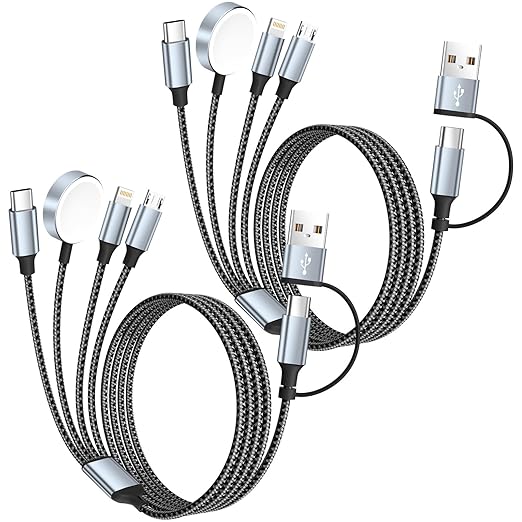 Travel Essentials 4 in 2 Multi Charging Cable by MPATIBY
