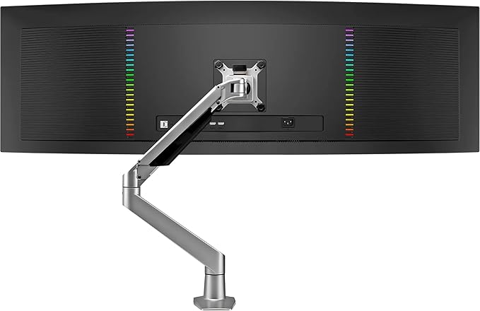 Premium Height Adjustable Single Monitor Arm Stand: Desk/Grommet Mount by RestoreFurniture