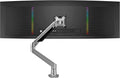 Premium Height Adjustable Single Monitor Arm Stand: Desk/Grommet Mount by RestoreFurniture