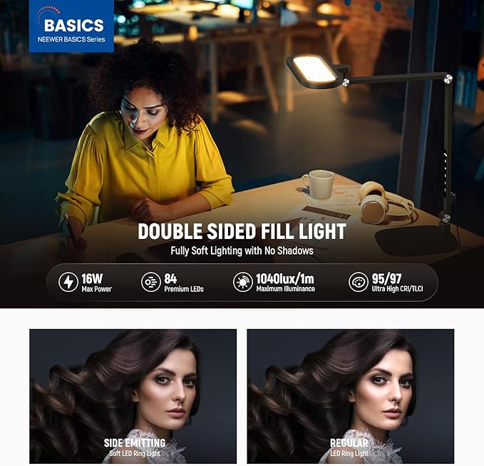 NEEWER Basics 16W LED Desk Lamp - Image 3