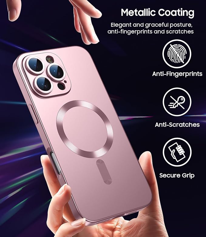 Magnetic for iPhone 16 Pro Max Case Slim Soft Silicone Bumper Shockproof - Image 6