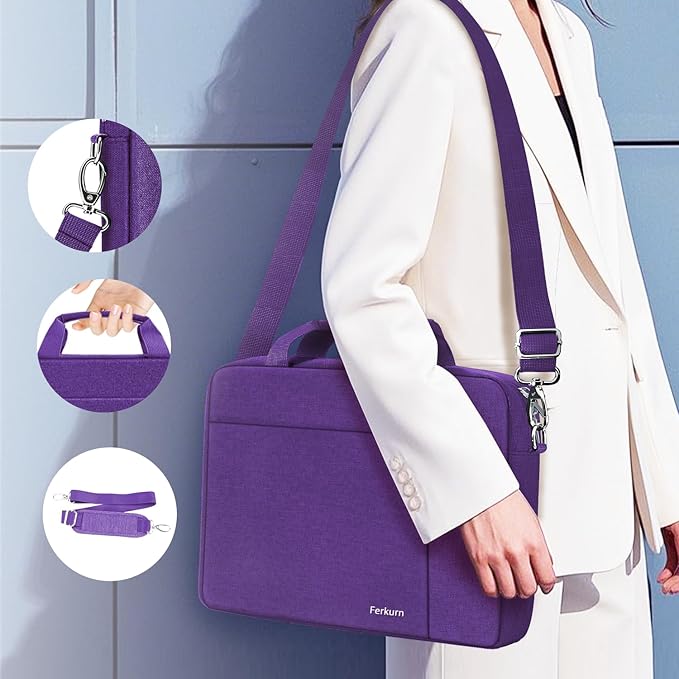 Ferkurn Laptop Bag Case for Women Men Computer Bag Compatible - Image 5