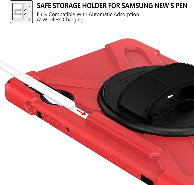 BRAECN for Galaxy Tab S6 Case, Three Layers Heavy Duty Shockproof Case - Image 3