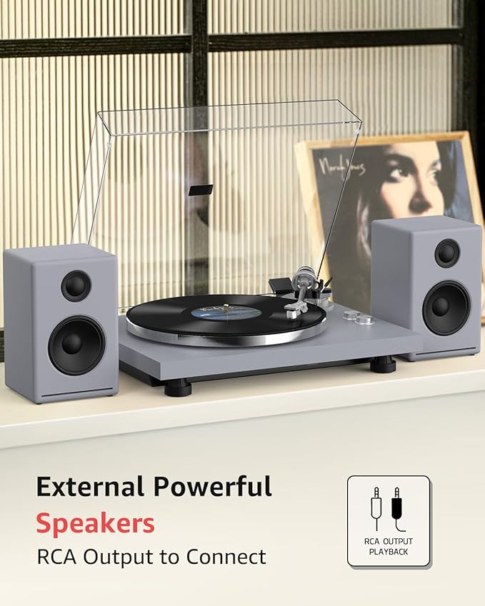 Turntable Record Player Wireless Output Carbon Fiber Tonearm Vinyl Player - Image 7