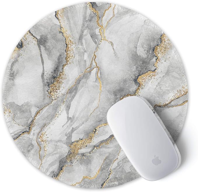 ITNRSIIET Round Mouse Pad with Stitched Edge Premium-Textured Waterproof - Image 2