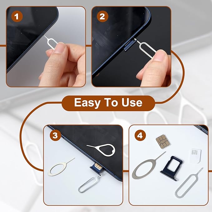 12pcs SIM Card Removal Tool Card Tray Ejector Pins Needle Opener Ejector Needle - Image 6