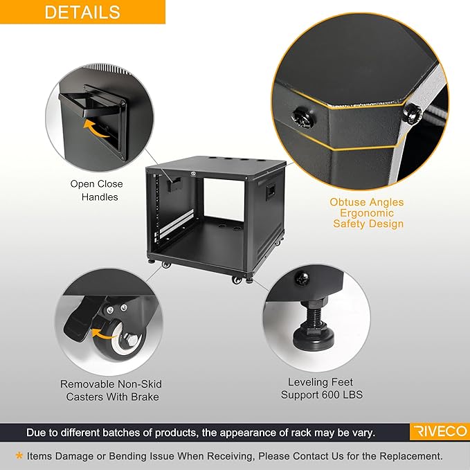 RIVECO 9U Network & Audio Rack - Image 3