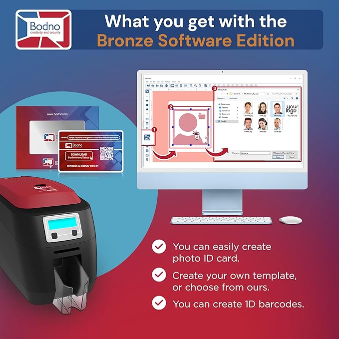 Bodno Magicard 400X Dual Sided ID Card Printer & Complete Supplies Package ID - Image 4