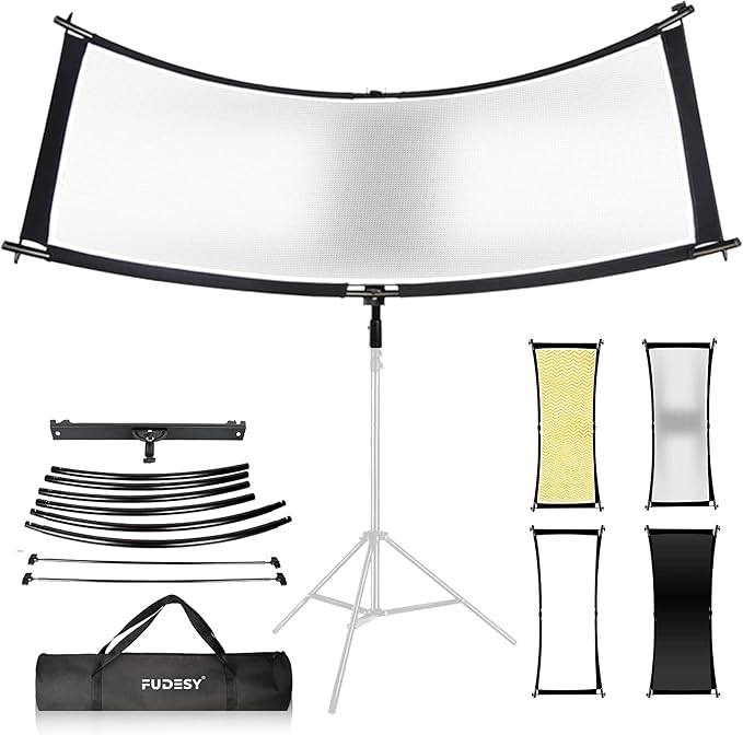 FUDESY Clamshell Light Reflector/Diffuser, Carry Bag by FUDESY