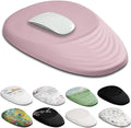 Ergonomic Mouse Pad Wrist Rest, Memory Foam Massage Design & Non-Slip PU Base by Armanza