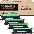 108R01121 Drum Unit Set 4-Pack Black Cyan Magenta Yellow Replacement by KingKJInkToner