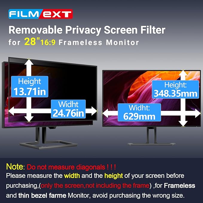 FILMEXT [2023 Upgrade Removable Computer Privacy Screen Filter - Image 5