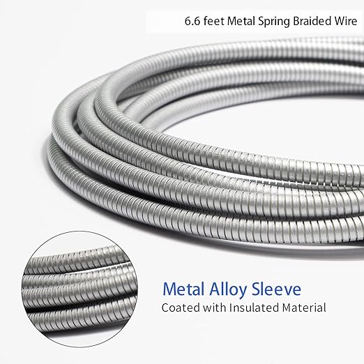 MFi Certified Charger Cable Metal Braided USB Cable - Image 5