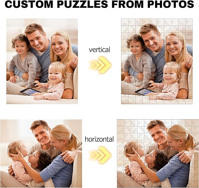 Custom Puzzles from Photos, Personalized Natural Wood Puzzle - Image 4