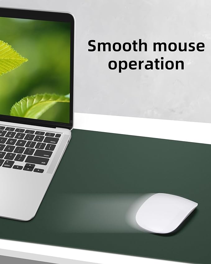 Large Desk Mat, Large Mouse Pad, Office Desk Mat, Non-Slip PU Leather Desk - Image 5