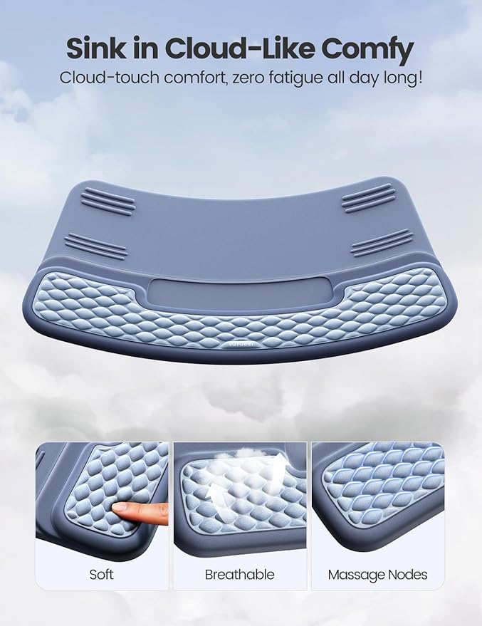 Vaydeer Wrist Rest with Keyboard Stand, Computer Wrist Support Pad, Ergonomic - Image 7