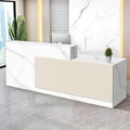 Reception Desk with Counter Modern Checkout Counter with Lockable Drawer by Unknown