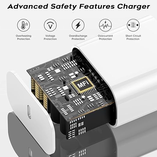Fast iPhone 14 Charger 3Pack, 10FT USB C to Lightning Charging Cord - Image 6