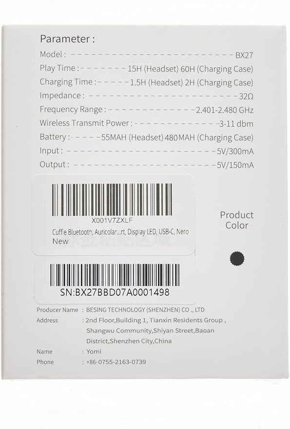 Wireless Earbud, 75Hrs Bluetooth 5.4 Headphones IP7 Waterproof - Image 9
