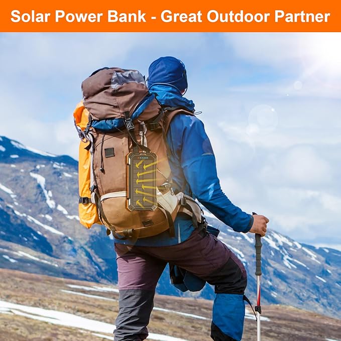 ERRBBIC Solar Charger Power Bank 49800mAh, 22.5W Portable Charger, 15W Wireless - Image 7