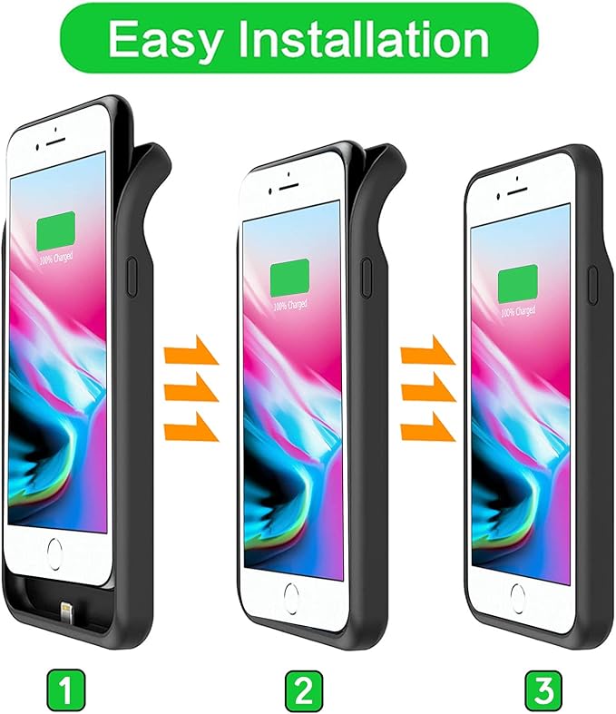 Battery Case for iPhone 6 Plus/6s Plus/7 Plus/8 Plus, 10000mAh Portable Battery - Image 4