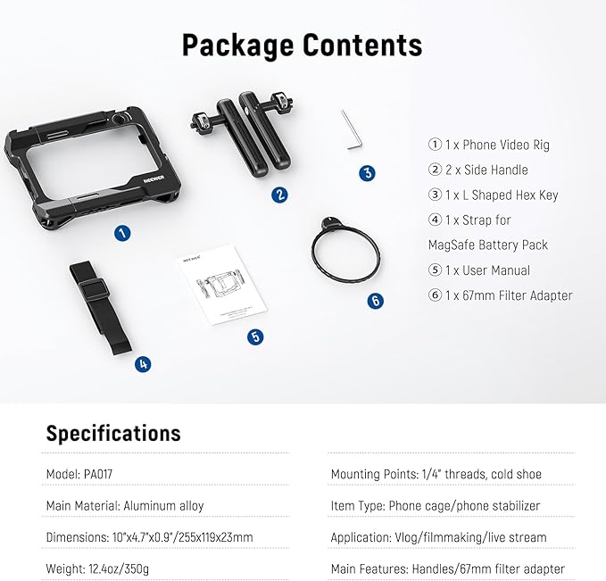 NEEWER Universal Smartphone Video Rig - Image 8