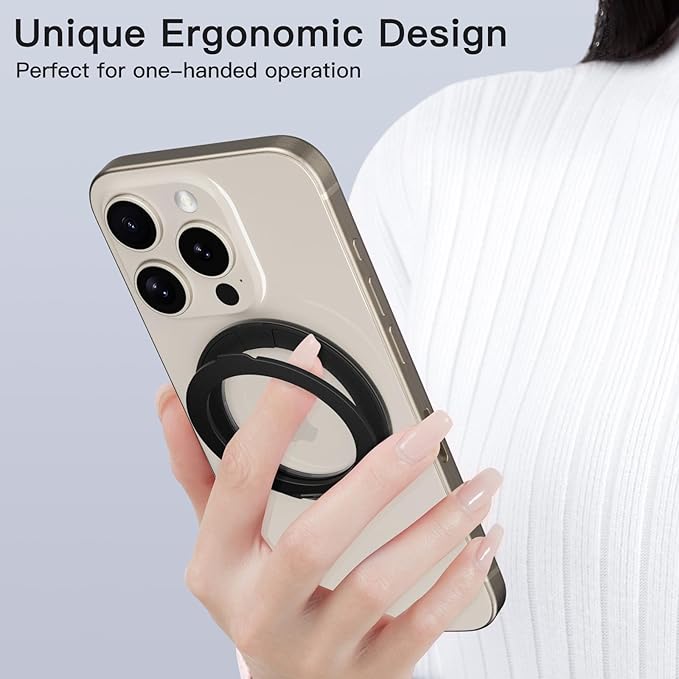 COOLQO 1Pc 360 Spin Cell Grip Ring Phone Stand Magnetic Holders - Image 6