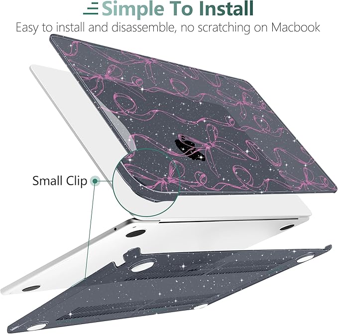 TWOLSKOO Compatible with M4 MacBook Air 13.6 inch Case 2025-2022 Release M4 - Image 3