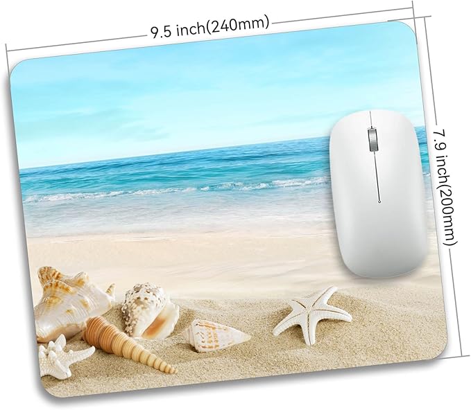 Beautiful Beach Mousepad Rubber Base Mouse Pad Non-Slip Mouse Mat - Image 4
