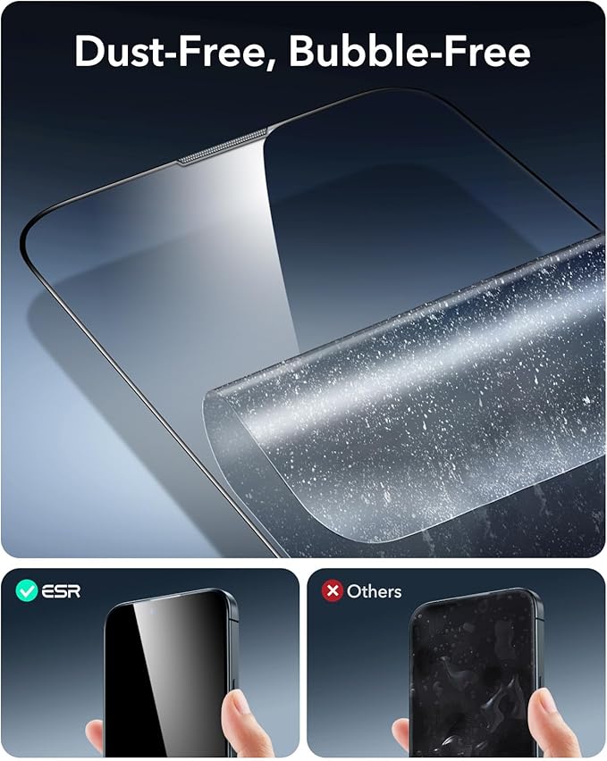 ESR 3 Pack 9H+ Glass for iPhone 13 Pro Max/iPhone 14 Plus Screen Protector - Image 4